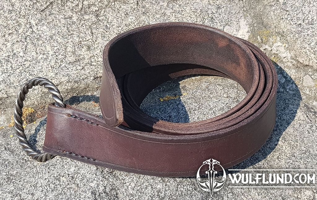 CORENTIN, ceinture en cuir avec boucle forgée ceintures en cuir Cuir :  produits et outils - wulflund.com