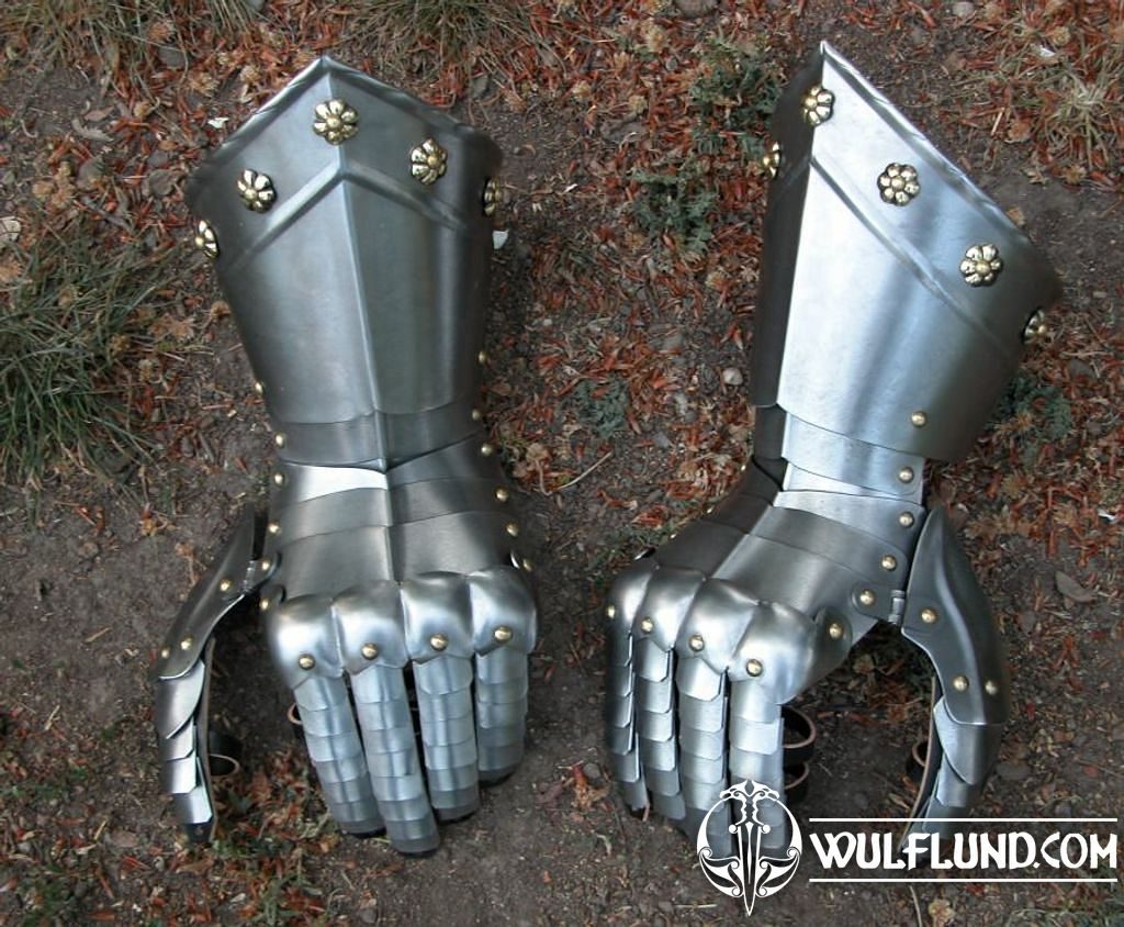 Replicas Steel Gauntlets Fingered Gauntlet