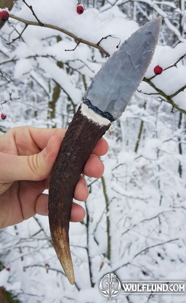 SKARA, flint knife - replica Zítka - pazourky knives Weapons