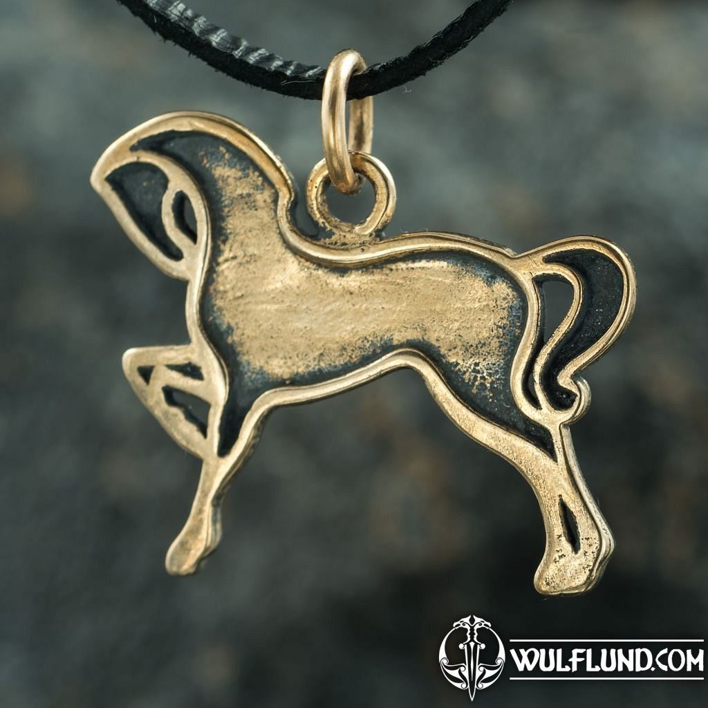 Cheval Celtique, pendentif, bronze Bijoux animaliers bijoux par catégorie,  Bijouterie - wulflund.com