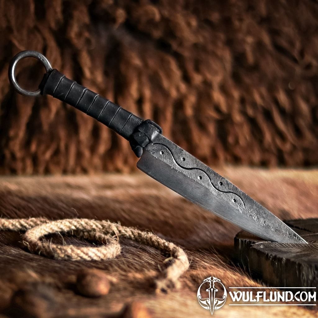 Hand Forged Knife With Twisted Handle Made to Order Rustic Archaeology  Inspired Celtic Design Blacksmith Made Collectable 