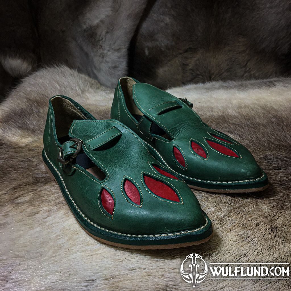 BAMBERG, mittelalterliche Schuhe, grün gotische Schuhe Schuhe und Stiefel,  Schuhe, Kleidung - wulflund.com