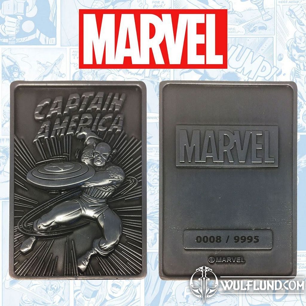 Marvel Ingot Captain America Limited Edition Marvel Licencované Zboží -  Filmy, Hry, Seriály - wulflund.com