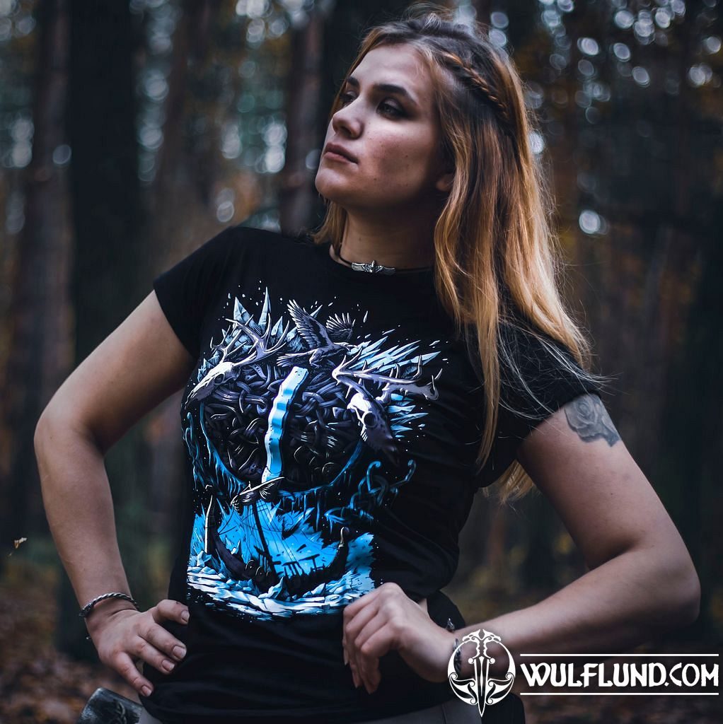 ISAZ - Collection FUTHARK, ladies T-Shirt colored - wulflund.com