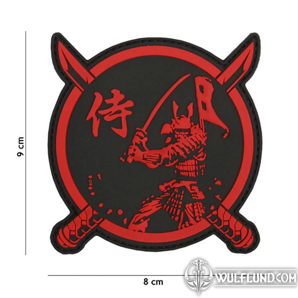 Maxpedition Bushido Samurai 3D Pvc Goma Placa Soldado Moral Parche Árido