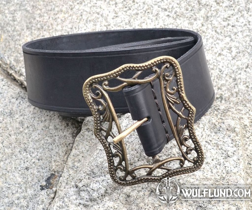 RENAISSANCE wide leather belt - wulflund.com