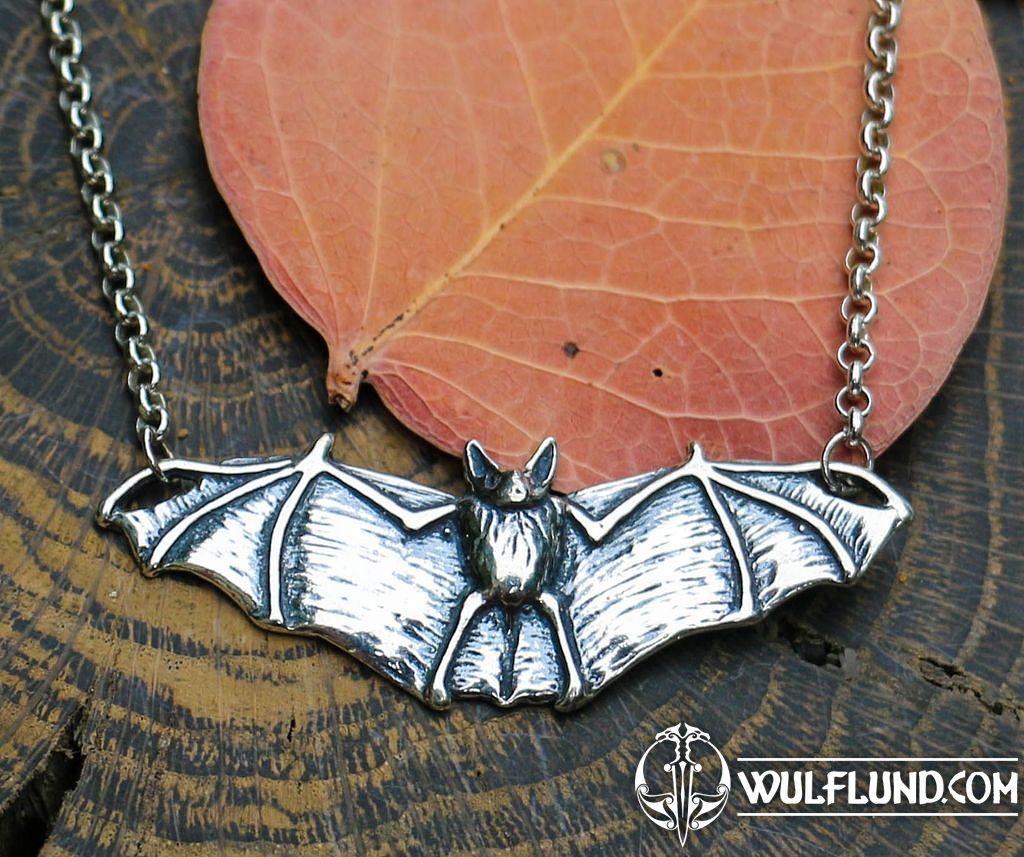 925 Sterling Silver Bat Necklace for Women- Opal Black Bat Pendant Cute  Animal J | eBay