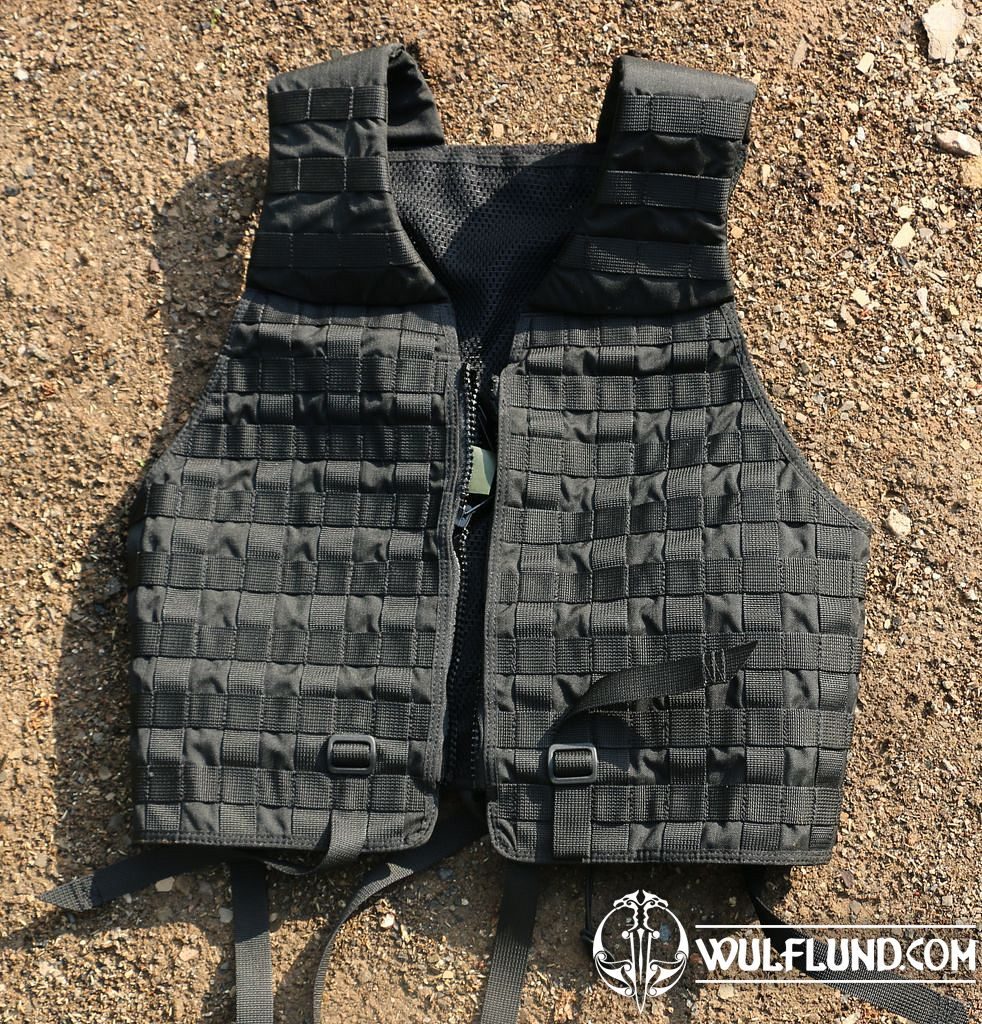 Tactical Vest black Taktický Nylon Taktická Výstroj, Bushcraft Nous faisons  revivre l'histoire !