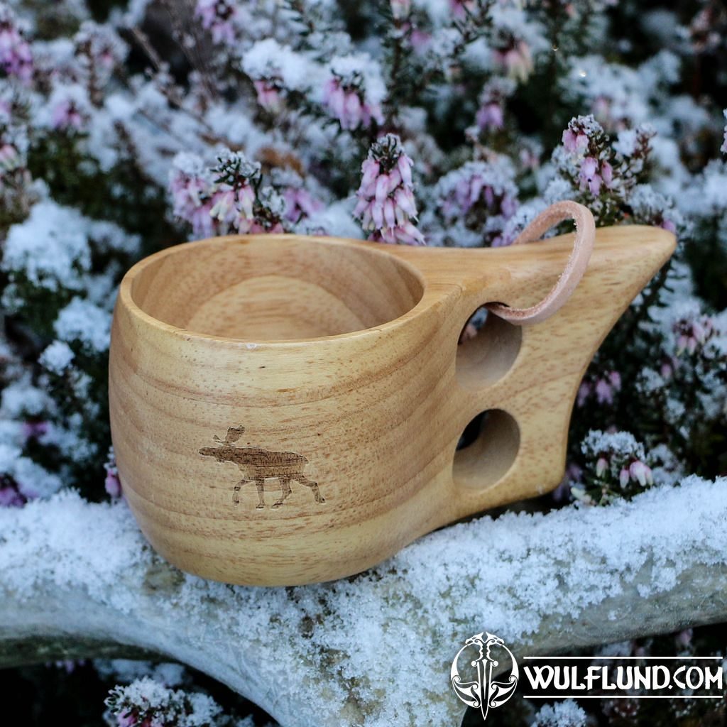 Finnish Kuksa Aurora Borealis, 1dl dishes, spoons, cooperage Wood We make  history come alive!