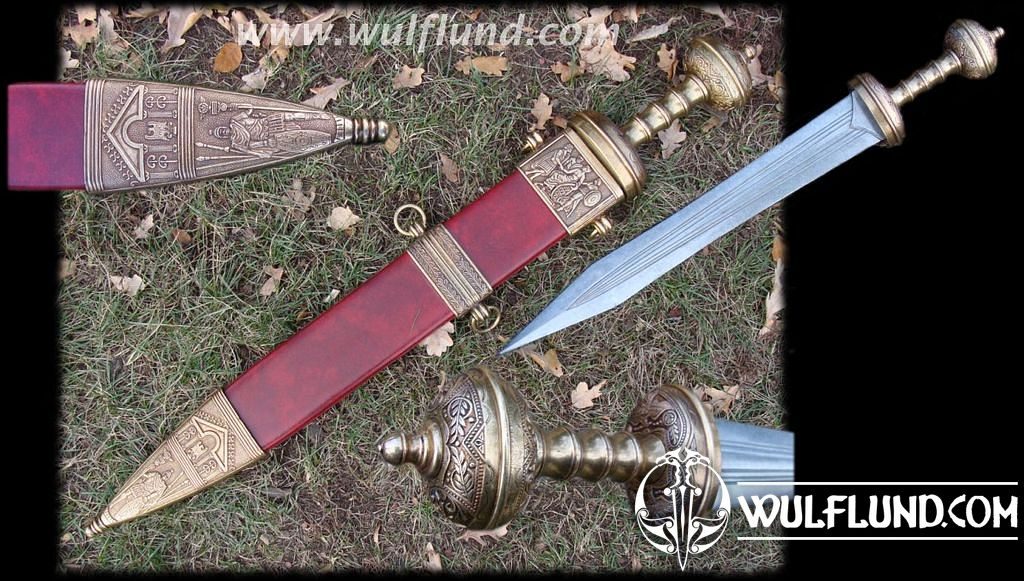 ancient roman swords and shields