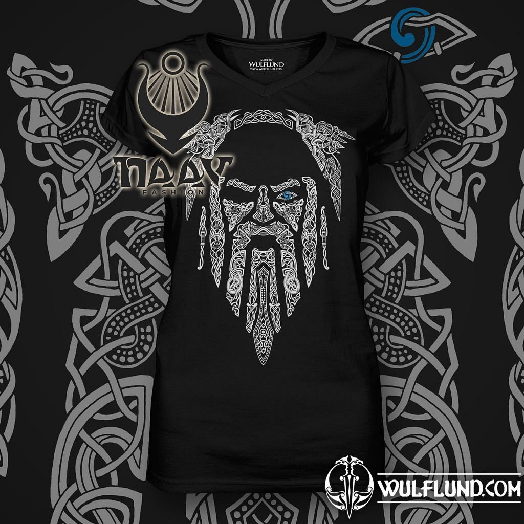 Fire Fit Designs Viking Shirts for Women - Norse Mythology Odin Valkyrie Valhalla Vikings Raven Thor Nordic Graphic Tees for Women, Women's, Size: