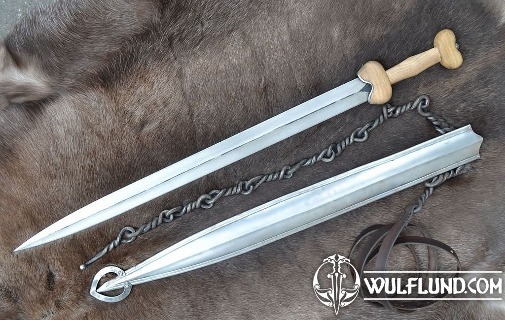 Keltischen Kriegers Set - Schwert, Scheide, Gürtel, Museum Replik  Antikschwerter Schwerter, Waffen - wulflund.com