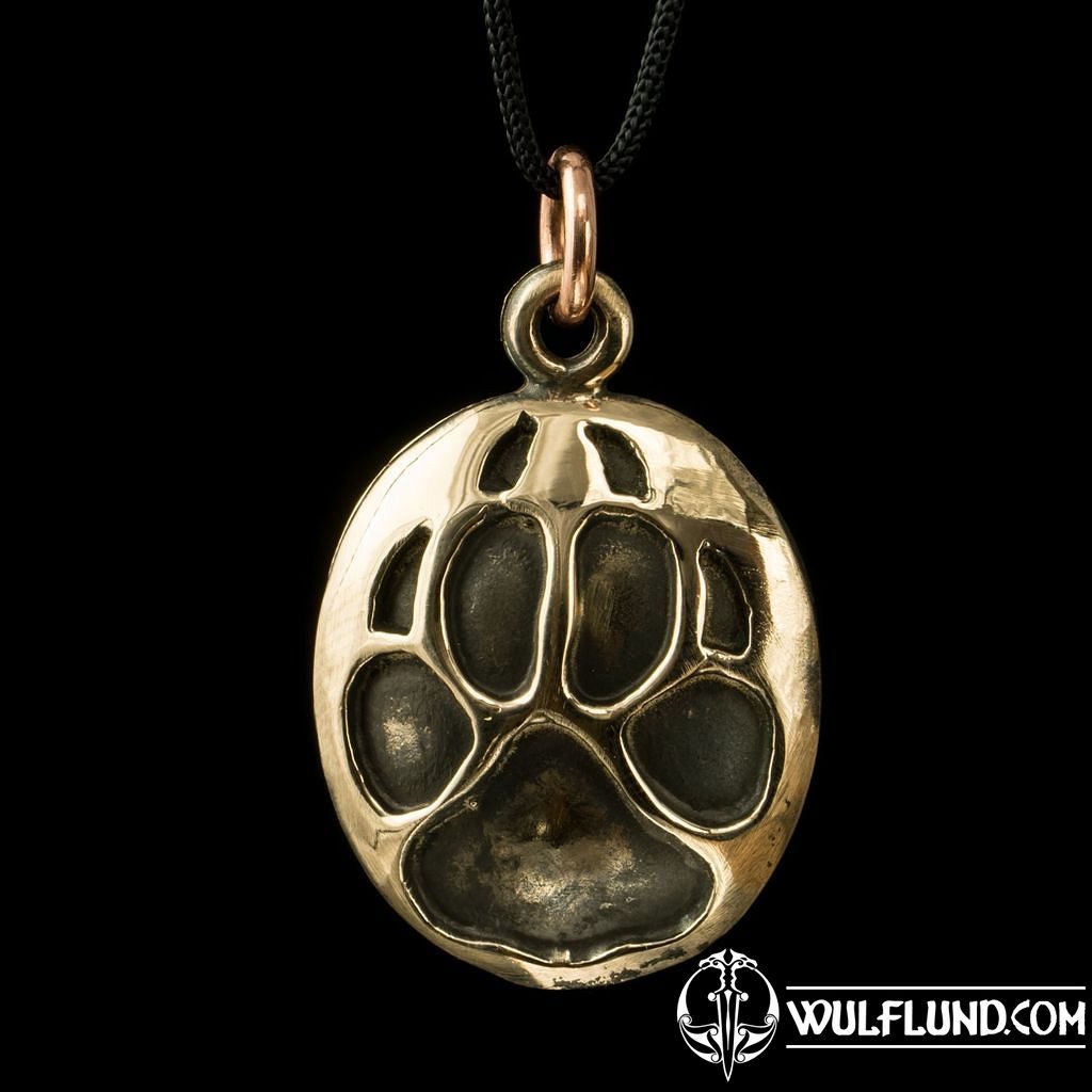 WOLF TRACK, pendant, bronze Naav bronze historical jewels Jewellery -  wulflund.com
