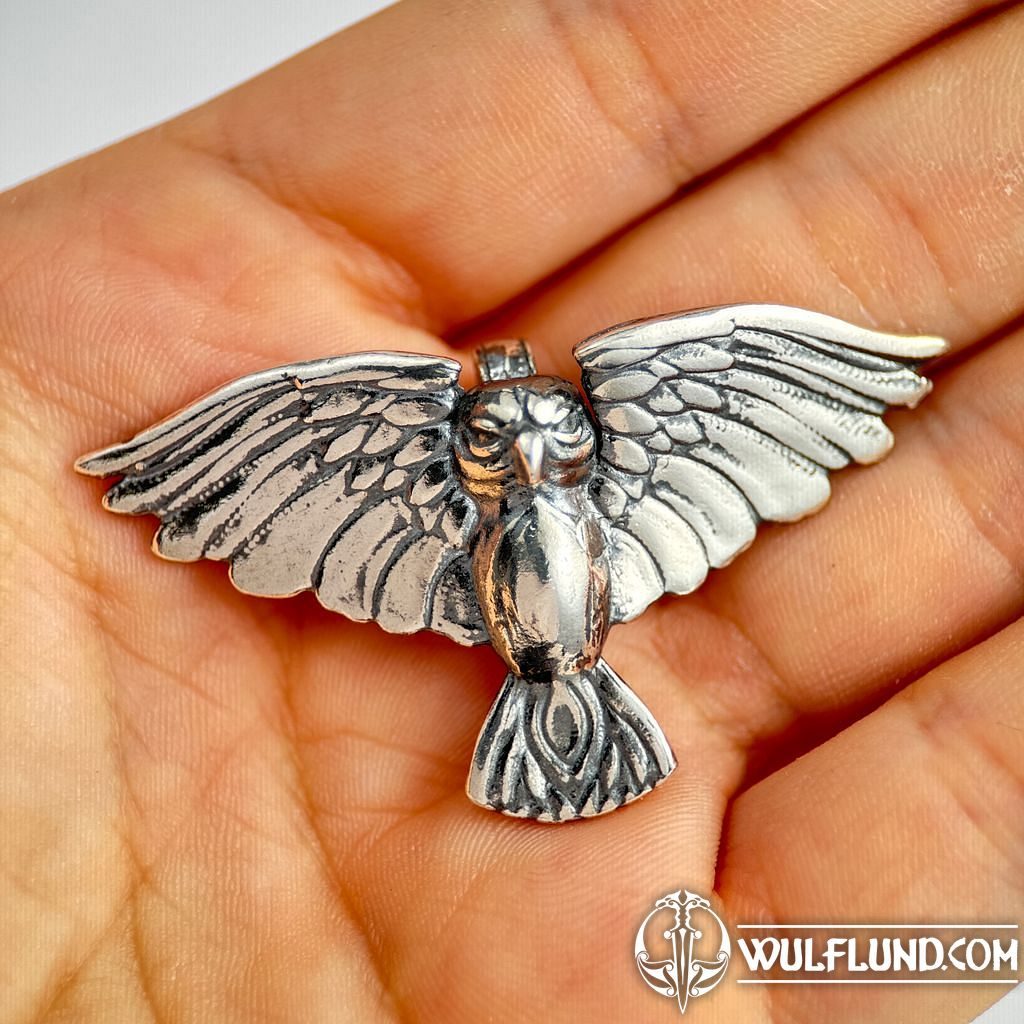 Owl silver pendant deals