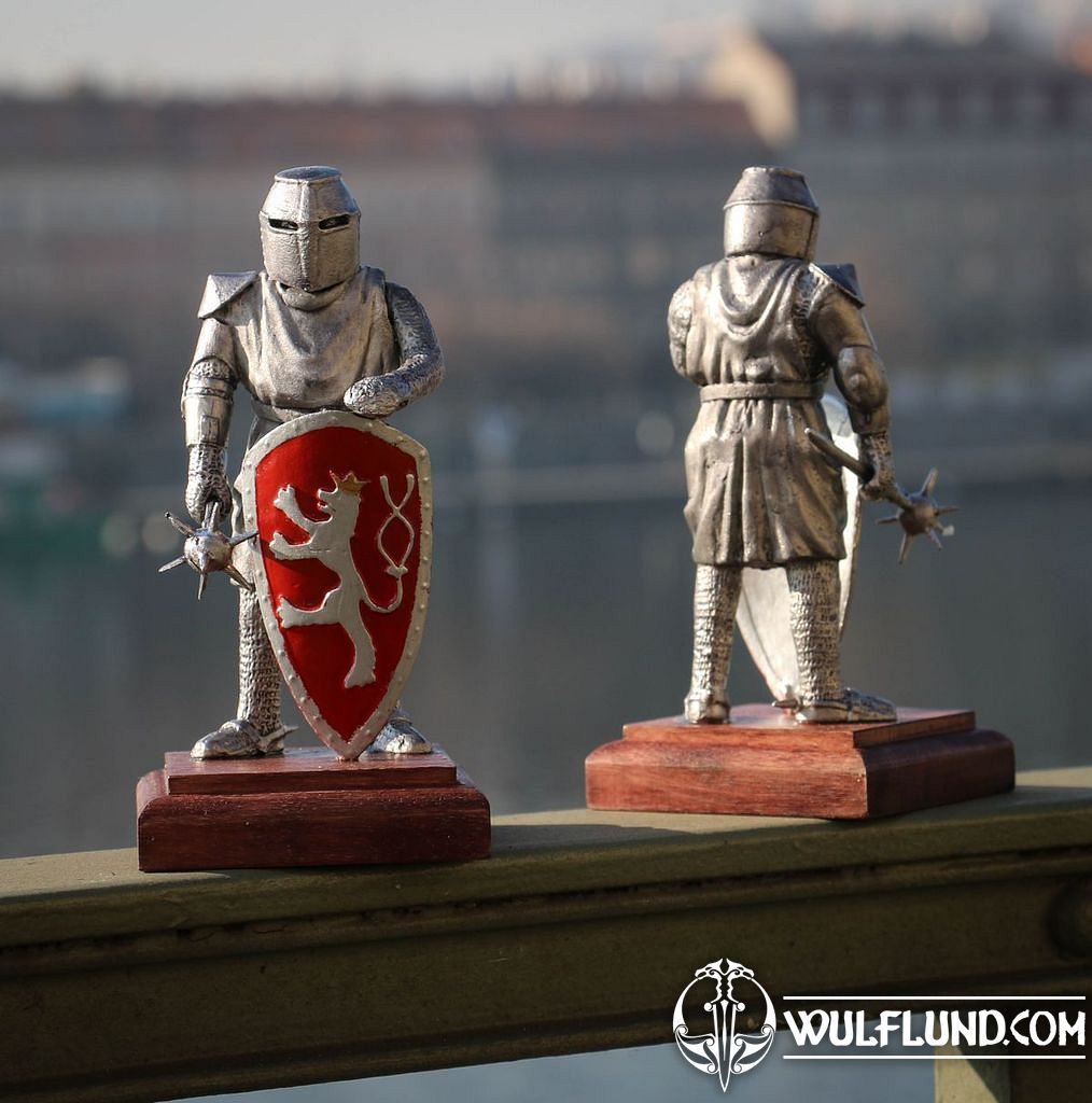 Medieval knight of Bohemia, tin figure pewter figures Tin figures, goblets  - wulflund.com