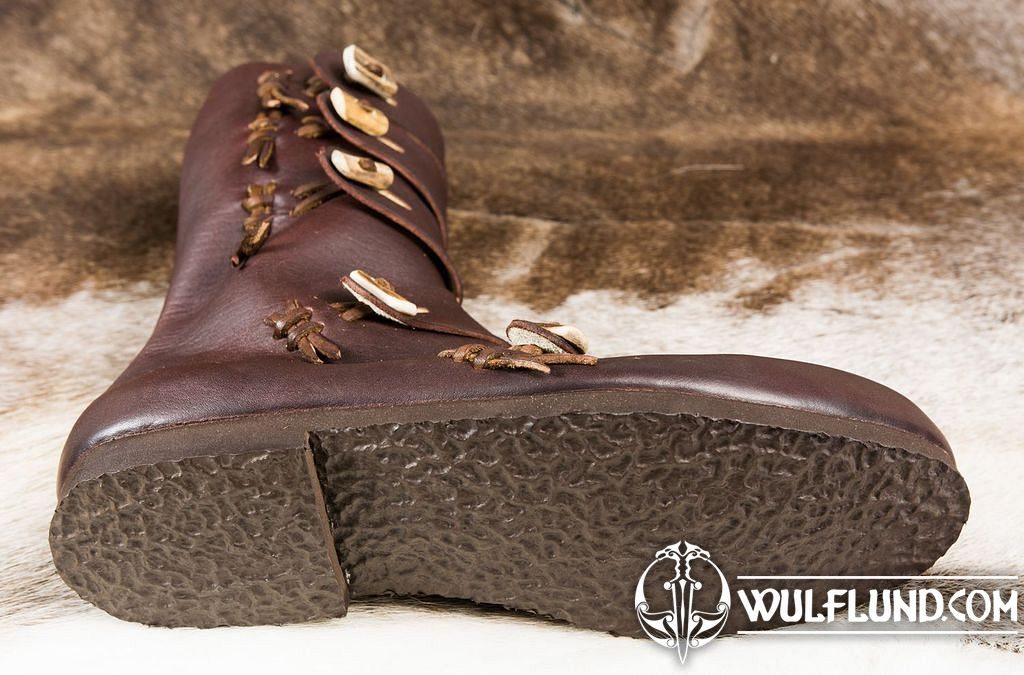 RASMUS, viking leather shoes viking, slavic boots footwear, Shoes, Costumes  - wulflund.com