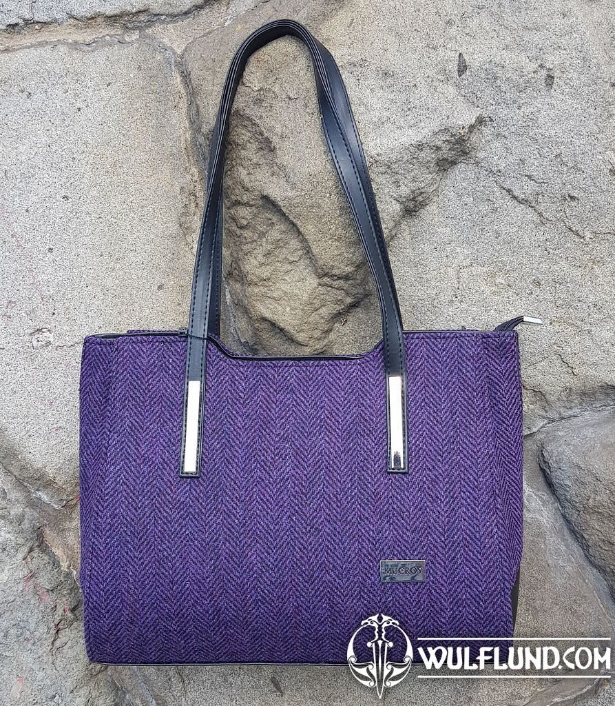 BRID Shoulder Bag, purple, wool Woolen Handbags & Bags Woolen products,  Ireland - wulflund.com