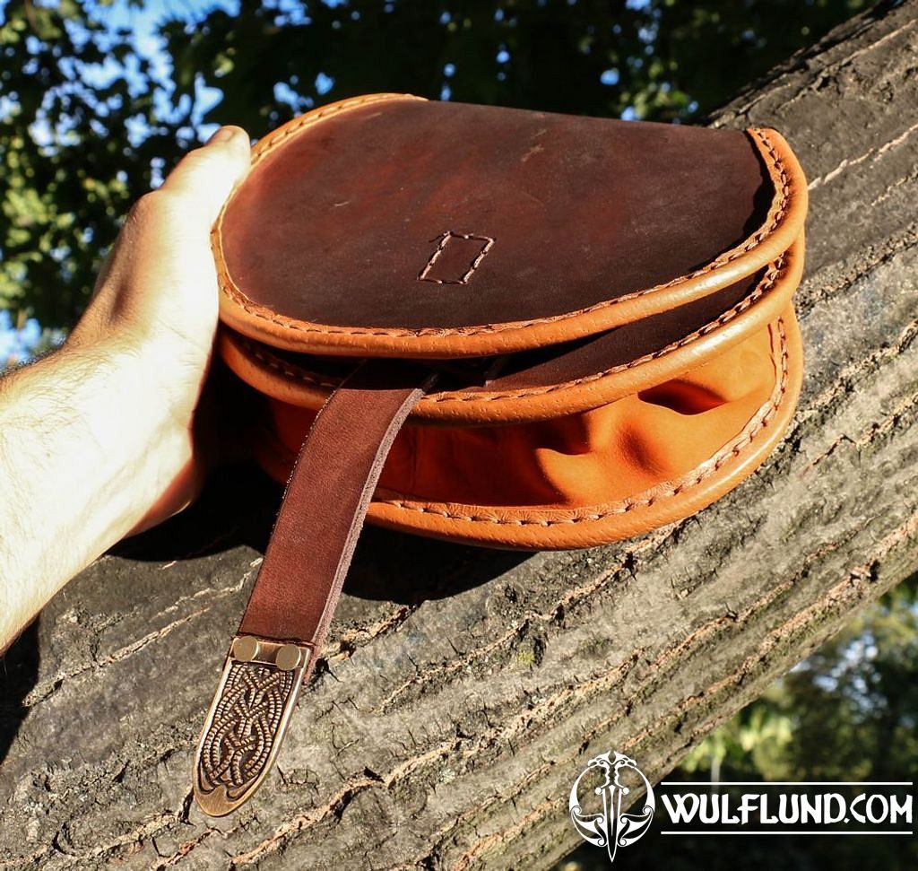 GOKSTAD, Viking Leather Bag - Pouch bags, sporrans Leather Products -  wulflund.com