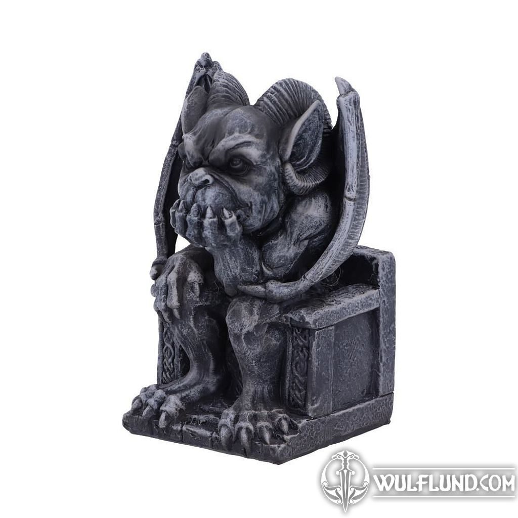 Adalward Dark Black Grotesque Gargoyle Figurine 26cm nemesis now pre order 