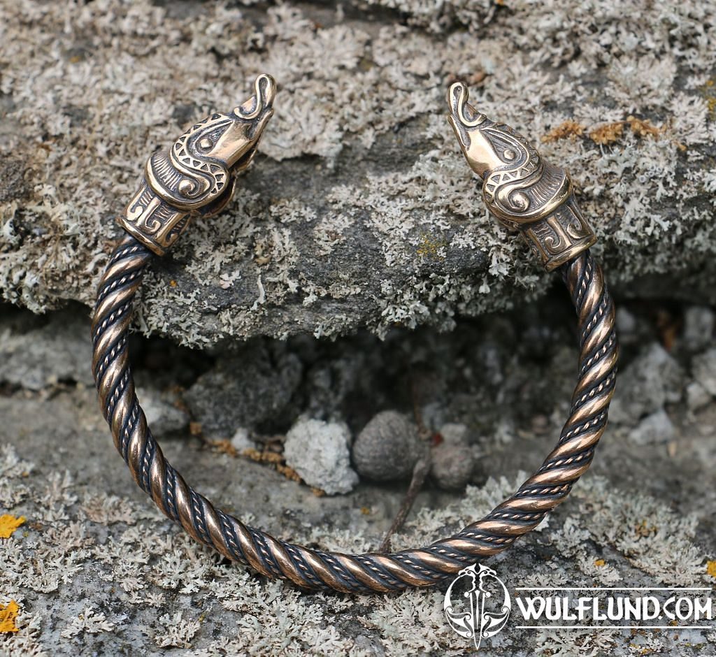 MIDGARDSORMR, Viking Bracelet, bronze - wulflund.com