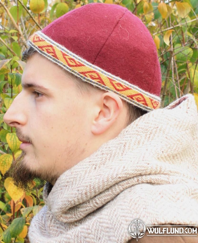 Viking cap from Birka hats for men costumes for men, Shoes, Costumes -  wulflund.com