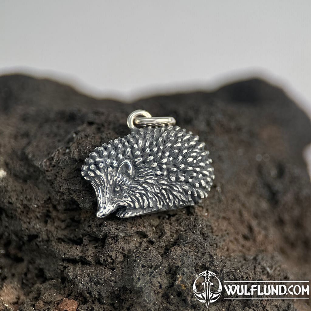 HEDGEHOG silver pendant Drakkaria pendants Silver jewellery Wulflund