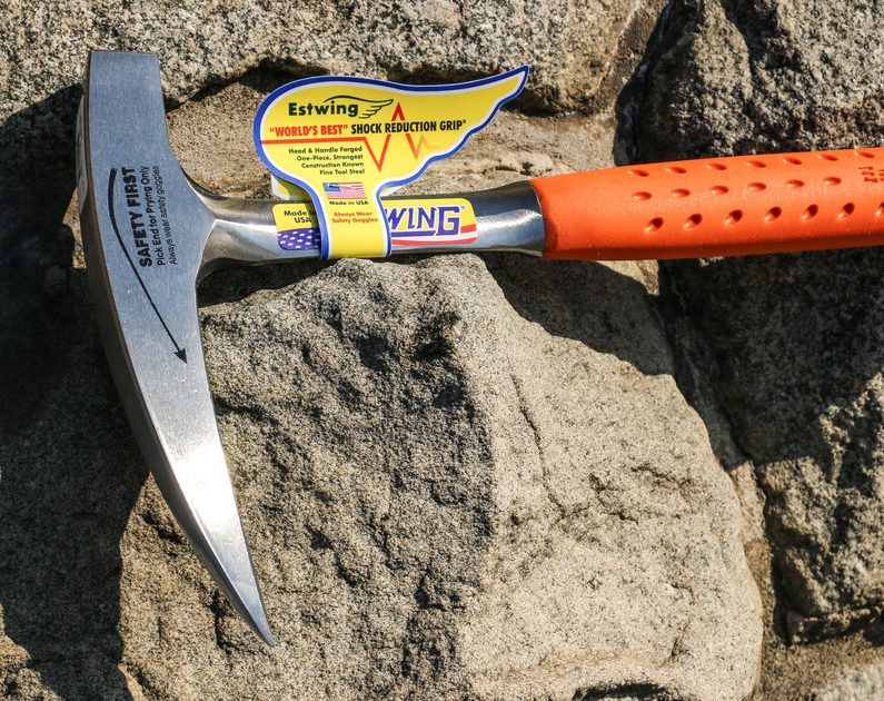 Geology Rock Hammer, Estwing, 900 g orange rock hammers Archäologie