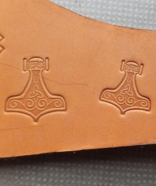 Lady with Spider Stamp..leather Press Tool DELRIN..NOT A HAMMER