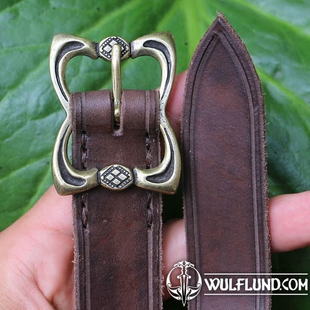 UMBRIA, brown Leather Belt belts Leather Products - wulflund.com