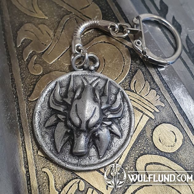 Wolf, zinc, key ring Drakkaria keychains Jewelry - bronze, zinc, bijouterie We make history come ...