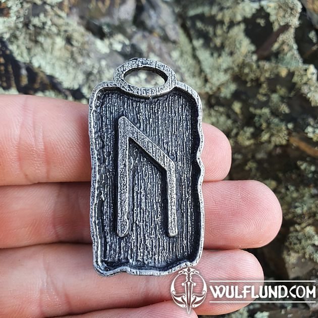 URUZ pendant, rune, zinc Drakkaria rune pendants amulets and