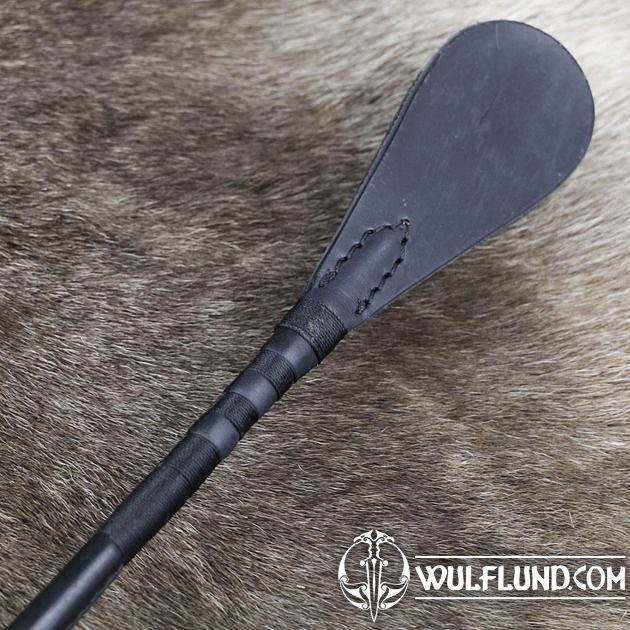 Sportsheets Fur Lined Leather Paddle Black main image 1