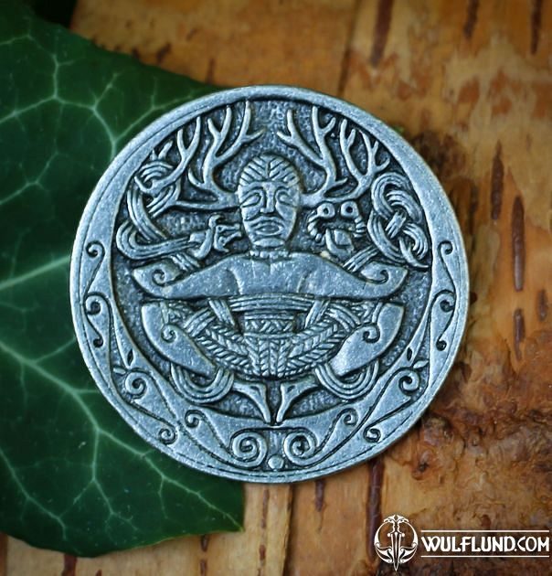 CERNUNNOS von Gundestrup Kessel, Zinn, Anhänger Keltische Amulette
