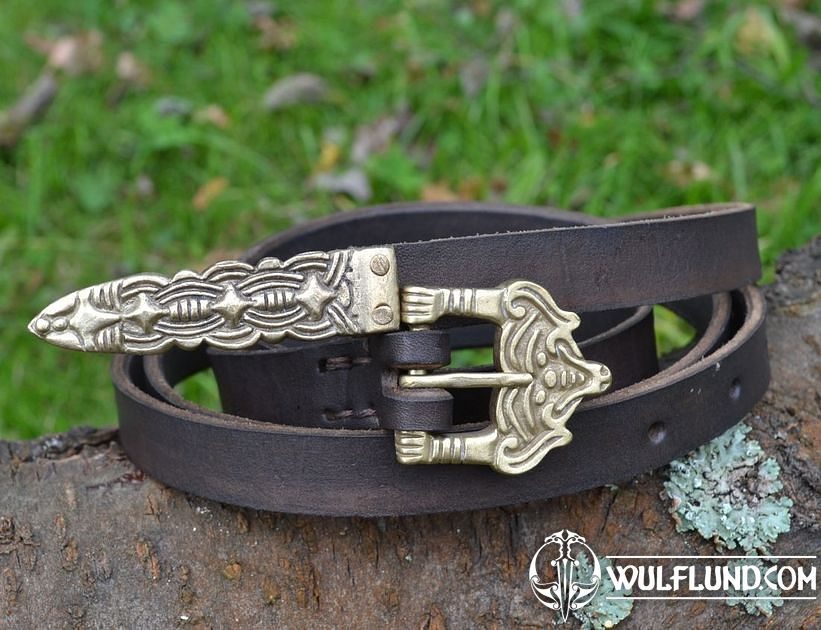 BORRE, leather viking belt, brown belts Leather Products - wulflund.com