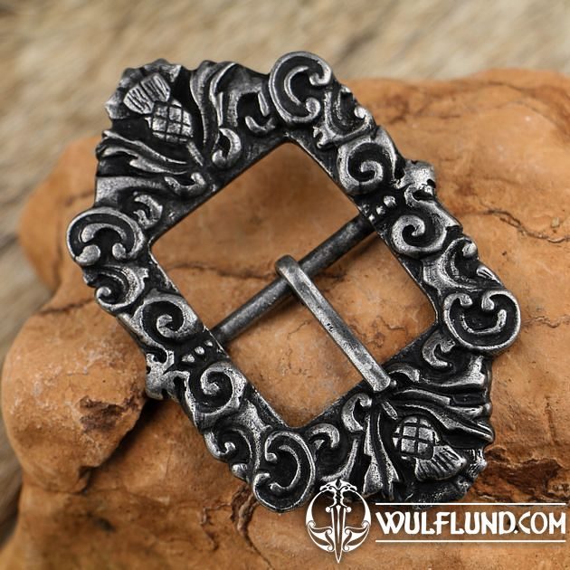 ALBA - Boucle écossaise avec chardon de zinc Boucles de ceinture et rivets  décoratifs Cuir : produits et outils - wulflund.com