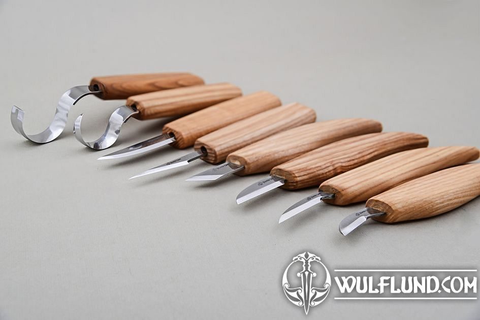 Forged Knives Set 4pcs. Chip Carving Knife. Wood Carving 