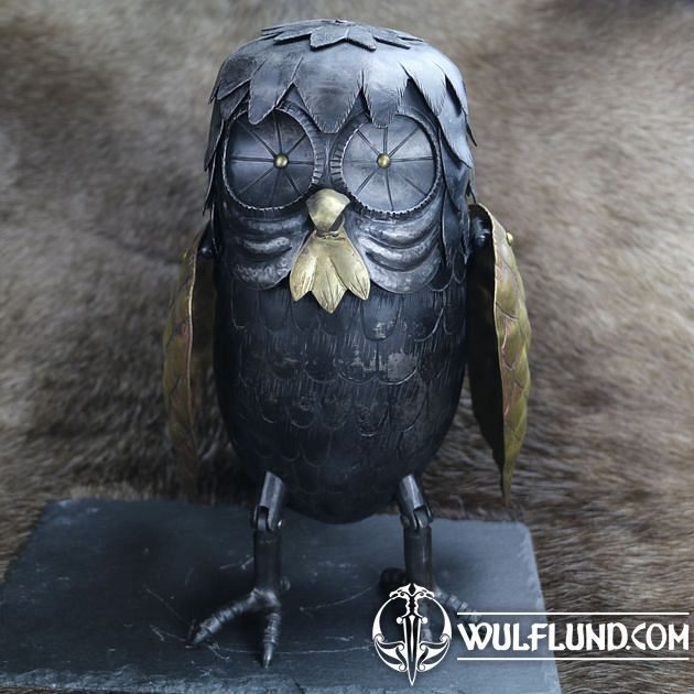 BUBO hibou Déesse Athéna Persée Le Choc des Titans, artwork produits Fer