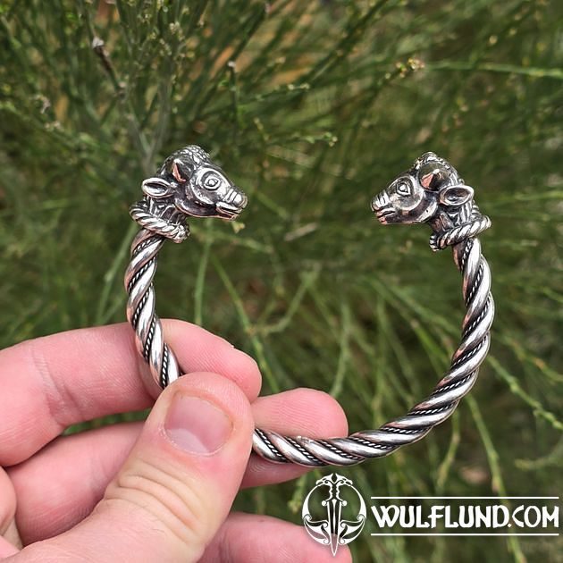 Bracelet Taureaux En Argent Massif Toulhoat - Style Celte Breton - Bijou Traditionnel