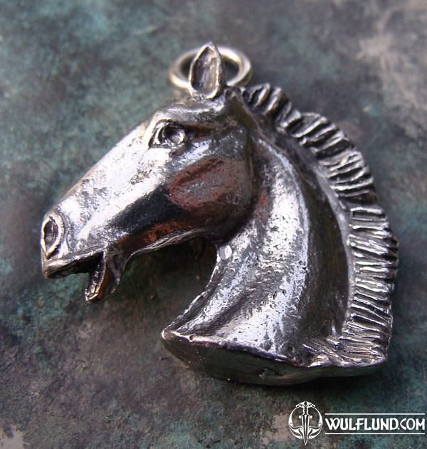 Handcrafted Horse Head Pewter Brooch Pin - British Made - Equestrian Dressage Farm Pony