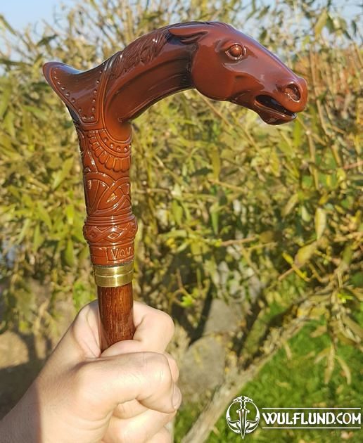 HORSE HEAD, walking stick Walking Canes Wood