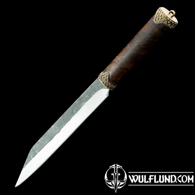 Hand-Forged Steel Viking Knife with Full-Tang Blade and Beads – West Wolf  Renaissance