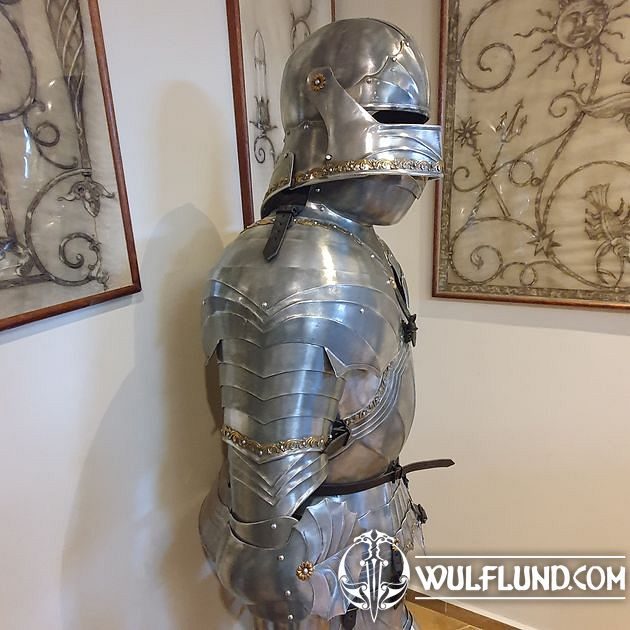 MEDIEVAL SUIT OF ARMOR, aluminium, costume rental Drakkaria costume rentals  FILM and props We make history come alive!