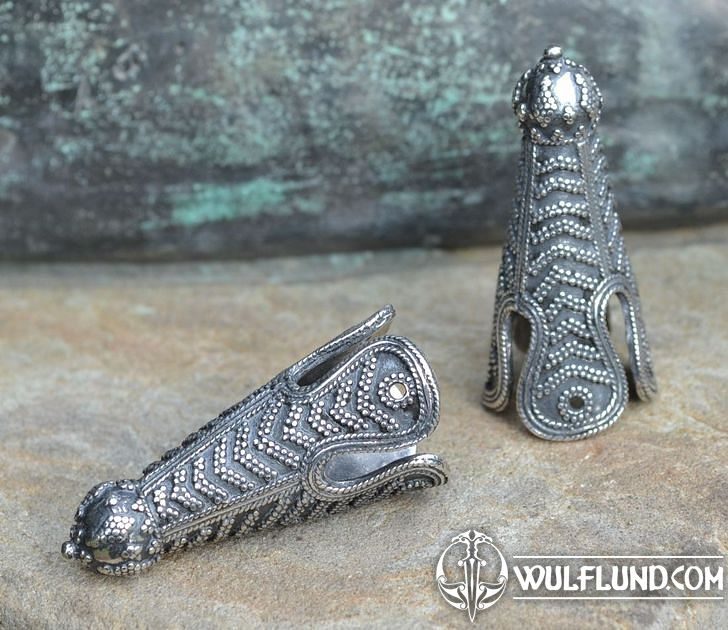 VIKING CAP END, Birka, sterling silver We make history come alive!