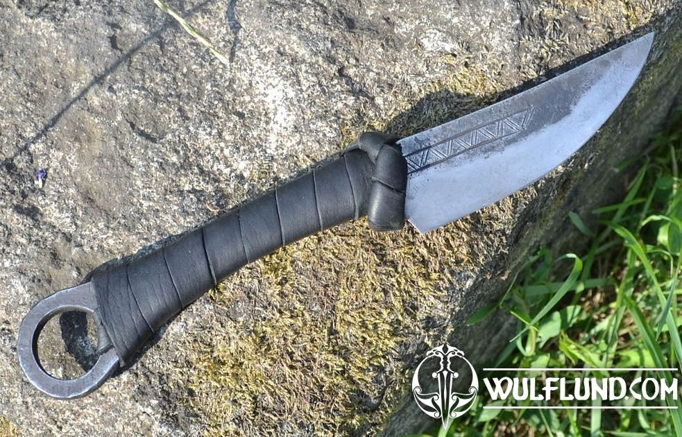 Hand Forged Knife With Twisted Handle Made to Order Rustic Archaeology  Inspired Celtic Design Blacksmith Made Collectable 