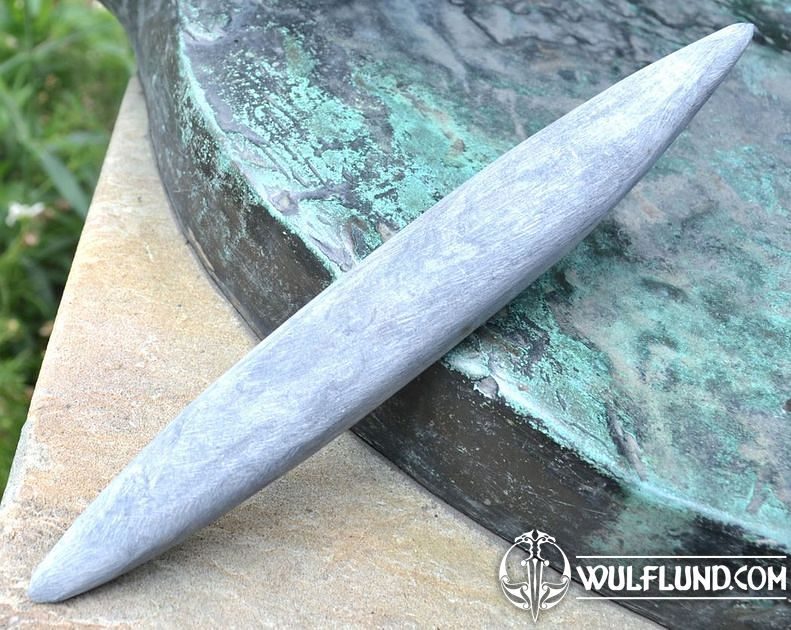 SHALE SHARPENING STONE, oval knives Weapons Swords, Axes, Knives We