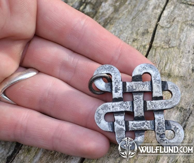 Keltischer Knoten des LEBEN, Stahl Keltische Amulette Amulette