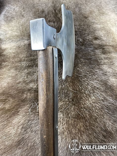 Tête De Hache Viking Médiévale Forgée Main, Acier Carbone, Reproduction Pour Combat