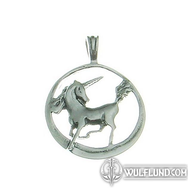 Pendant D Oreilles Argent Rhodie Licorne 588174