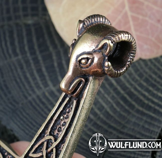 Thors Hammer, Widder, Bronze XXL Wikingeramulette Amulette, Talismane aus  Zinn, Schmuckstücke - wulflund.com
