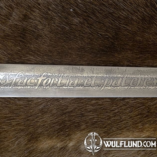 Fac Fortia et Patere etched single-handed Medieval Sword FULL TANG Arma  Epona medieval swords swords, Weapons - Swords, Axes, Knives - wulflund.com